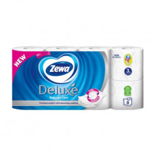 Zewa Deluxe Delicate Care toilet paper white, 3-layer, 8 pieces