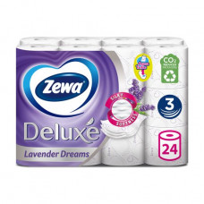 The Zewa Deluxe Lavender Dreams toilet paper with aroma of a lavender, 3-layer, 150 separations, 24 rolls