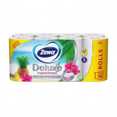 Zewa Deluxe Tropical Dreams Limited Edition toilet paper, 3-layer, 150 separations, 16 rolls