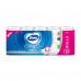 White Zewa Deluxe toilet paper, 3-layer, 150 separations, 20 rolls