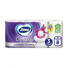 The Zewa Deluxe toilet paper with aroma of a lavender, 3-layer, 150 8 rolls