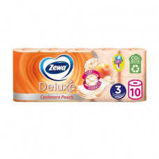 The Zewa Deluxe toilet paper with aroma of a peach, 3-layer, 150 separations, 10 rolls