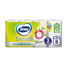 The Zewa Deluxe toilet paper with aroma of a camomile, 3-layer, 145 separations, 8 rolls