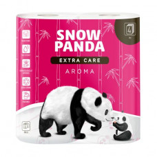 Toilet paper Snow Panda Extra Care Aroma of 4-layer, 4 pieces