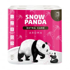 Toilet paper Snow Panda Extra Care Aroma of 4-layer, 8 pieces