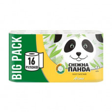 Aroma Sn_zhna Panda toilet paper 2-layer, 142 otriva, 16 pieces