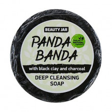 The Cleaning Beauty Jar Panda Banda toilet soap with black clay and charcoal, 80 g