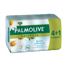 The Palmolive toilet soap Naturel Balans and softness, with extract of a camomile and vitamin E, 4+1 as a gift, 5*70 g