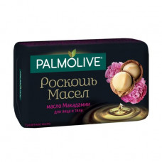 Toilet soap for the person and a body of Palmolive Luxury of oils, with oil of a macadamia, 90 g