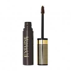 Mascara for eyebrows of Eveline Cosmetics Brow & Go! Eyebrow Mascara 03 Soft Brown, 6 ml