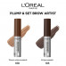 Mascara for eyebrows of L'Oreal Paris Brow Artist Plump & Set for fixing of a form and giving of color 108 the Dark brunette, 4.9 ml