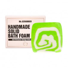 The solid Lemongrass Mr.Scrubber bath foam in a gift box, 100 g