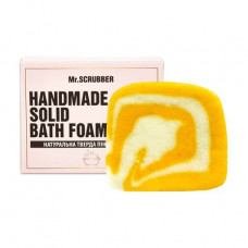 The solid Mr.Scrubber bath foam Mandarin in a gift box, 100 g
