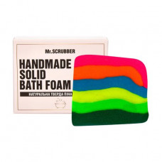 The solid Rainbow bath foam Mr.Scrubber in a gift box, 100 g