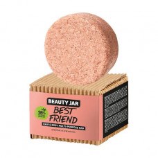 Solid shampoo-soap for hair and body of Beauty Jar Best Friend Hair & Body Multi-Purpose Bar with oil of grapefruit and red clay, 65 g