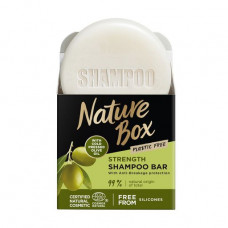 Solid shampoo for hair of Nature Box Strength Shampoo Bar With Cold Pressed Olive Oil for a long and brittle hair, 85 g