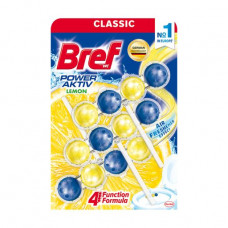 Firm toilet Bref Power Aktiv block, Lemon, 3*50 g