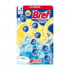 Firm toilet Bref Power Aktiv block Lemon freshness and ocean breeze, 4*50 g