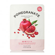 The strengthening fabric It's Skin The Fresh Pomegrante Mask Sheet face pack with extract of pomegranate, 20 g