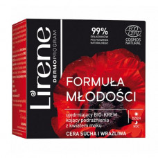 Ukreplyayushchy cream for the person Lirene Formula of Youth Cream for dry and sensitive skin, with extract of flowers of poppy, 50 ml
