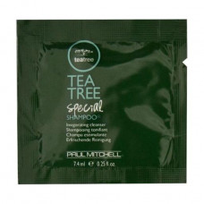 Ukreplyayushchy the cleaning shampoo for hair of Paul Mitchell Tea Tree Special Shampoo on the basis of extract of a tea tree, 7.4 ml