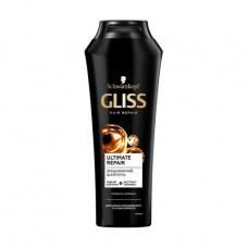 Ukreplyayushchy Gliss Ultimate Repair shampoo Firmness and gloss, for strongly injured and dry hair, 250 ml