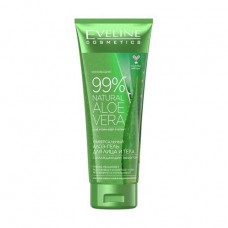 Universalny of an aloe - face gel and bodies of Eveline Cosmetics of 99% of Natural Aloe Vera, 250 ml