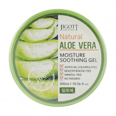 Universalny face gel and bodies of Jigott Natural Aloe Vera Moisture Soothing Gel with extract of an aloe, 300 ml