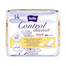 Feminine urological pads Bella Control Discreet mini, 14 pieces