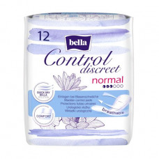 Feminine urological pads Bella Control Discreet normal, 12 pieces