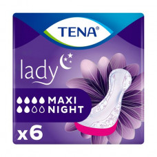 Feminine urological pads TENA Lady Maxi Night night, 6 pieces