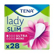 Feminine urological pads TENA Lady Slim Ultra Mini, 28 pieces