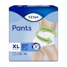 Urological pants diapers for adult TENA Pants Plus the size are XL, 12 pieces