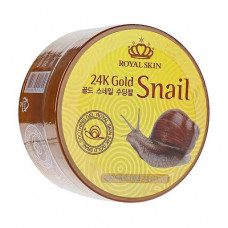 Uspokaivayushchy Royal Skin Snail Soothing Gel gel with mutsiny snails and 24-karat gold, 300 ml