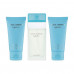 Markdown! The perfumed Dolce & Gabbana Light Blue set women's (toilet water, 50 ml + shower gel, 50 ml + body lotion, 50 ml) (without protective film)