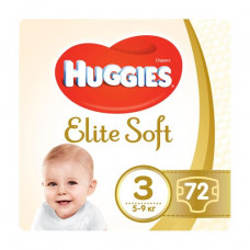 Markdown! Huggies Elite Soft diapers size 3 (5-9 kg), 72 pieces