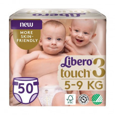 Uts_nka! P_dguzki Libero Touch rozm_r 3 (4-8 kg), 50 pieces