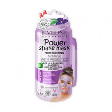 The moistening Eveline Cosmetics Power Shake Mask bioface pack with a probiotics, 10 ml