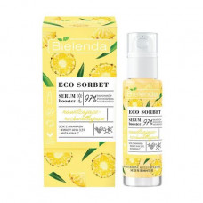 The moisturizing and clarifying serum booster for the person Bielenda Eco Sorbet Moisturizing & Brightening Serum Booster z extract to pineapple, 30 ml