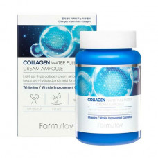 Moisturizing cream-serum for the person FarmStay Collagen Water Full Moist Cream Ampoule with collagen, 250 ml
