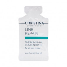 The moisturizing serum Christina Line Repair Theraskin + HA Concentrate Teraskin with hyaluronic acid, 30 sashe*1 ml