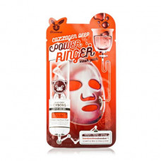The moistening fabric Elizavecca Milky Piggy Cyborg Collagen Deep Power Mask Ringer Pack face pack with collagen, 23 ml