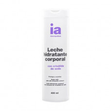 Uvlazhnyayushchey milk for a body of Interapothek Leche Hidratante Corporal Con Crisalida De Seda with extract of silk, 400 ml