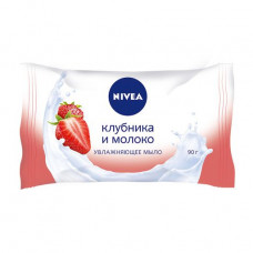 Uvlazhnyayushchey soap firm Nivea Strawberry and milk, 90 g