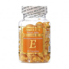 The moistening capsules for the person and a neck of Nu-Health Royal Jelly Ultra-Moisturizing Complex with a uterine milk and vitamin E, 90 pieces