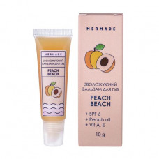 The moisturizing balm for lips of Mermade Peach Beach SPF 6, 10 ml