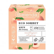 The moisturizing and nutritious cream for the person Bielenda Eco Sorbet Moisturizing & Nourishing Face Cream with extract of a peach, 50 ml