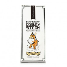 The moisturizing cream for the person Elizavecca Silky Creamy Donkey Steam Moisture Milky Cream on the basis of asinine milk, 100 ml