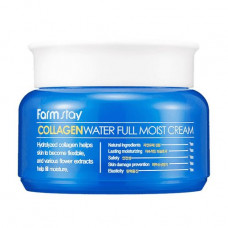 The moisturizing cream for the person FarmStay Collagen Water Full Moist Cream with the hydrolyzed collagen, 100 g