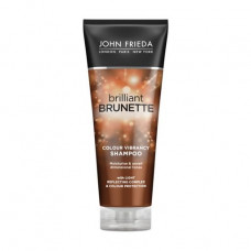 The moisturizing shampoo for dark hair of John Frieda Brilliant Brunette Colour Protecting Moisturizing Shampoo of Zashchita of color, 250 ml